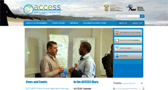 Desktop Screenshot of access.ac.za
